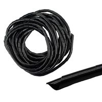 Spiral Wire Wrap Cable Organizer Bands Cable Sheath Cord Management for PC and TV (Black),(Dia 8MM-Length 10M) by MGKOK
