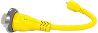 Furrion FP5515-SY Yellow Pigtail Adapter 50A 125/250V Connector to 15A Marine Plug