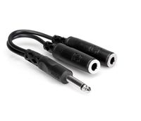 Hosa YPP-111 1/4" TS to Dual 1/4" TSF Y Cable