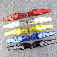 Frames & Fittings Modified After TMAX500 TMAX530 XP500 XP530 Foot Passengers Stare CNC Rear Seat Foot Pedal Motorcycle Pegs - (Color: red)
