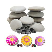 Lifetop 62PCS Painting Rocks , DIY Rocks Flat & Smooth Kindness Rocks for Arts, Crafts, Decoration ,Medium & Tiny Rocks for Painting ,Hand Picked for Painting Rocks