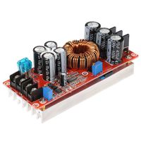 Vaorwne 1200W High Power DC-DC Converter Boost Step-up Power Supply Module 20A IN 8-60V OUT 12-80V Adjustable