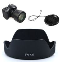 LXH EW-73C Lens Hood for Canon EF-S 10-18mm f/4.5-5.6 is STM Lens Replacement EW73C Secure Bayonet Lens Hood