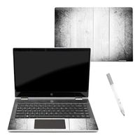 MightySkins Skin Compatible with HP Pavilion x360 14" (2018) - White Wood | Protective, Durable, and Unique Vinyl Decal wrap Cover | Easy to Apply, Remove, and Change Styles | Made in The USA