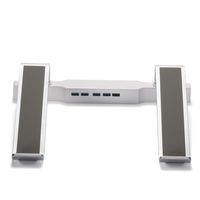Ergonomics Silver Aluminum Laptop Stand with USB3.04
