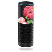 MightySkins Skin Compatible with Amazon Echo - Hibiscus | Protective, Durable, and Unique Vinyl Decal wrap Cover | Easy to Apply, Remove, and Change Styles | Made in The USA