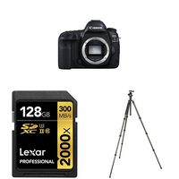 Canon EOS 5D Mark IV Full Frame Digital SLR Camera Body Accessory Bundle