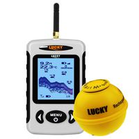 LUCKY Fish Finder 45m (147ft) Depth & 150m (492ft) Wireless Range Portable Waterproof Sonar Sensor with Fishfinder Attractive Lamp