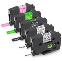 Fimax 5-Pack Compatible Label Tapes Replacement for Brother P-Touch TZe-131 TZe-231 TZe-335 TZe-MQG35 TZe-MQP35, for PT-H100 PT-D210 PTD400AD PTD600 Label Maker, 12mm 0.47 Inch