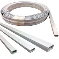 Wire Trak Raceway in a Roll and Accessories, White (375 Series 3/4" x 1/2", Raceway 100Ft Long)