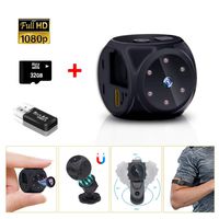 Hidden Camera with Audio，HD 1080P Mini Camera Spy Wireless,Portable Security Nanny Cam Cop Action Cameras - Night Vision/Motion Detection for Home,Office,Outdoor (Include 32GB Card & No WiFi Needed)