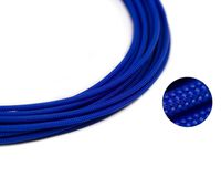 25ft - 4mm ID Electric Blue - Teleios Premium Cable Sleeve - MAINFrame Customs PET Expandable Cable Sleeving