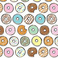 Sweet Donuts One More Bite Glossy Gift Wrap Flat Sheet - 24" x 6'