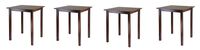 Winsome Wood Parkland Dining, Walnut (Pack of 4)