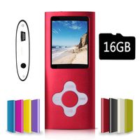 G.G.Martinsen Red Versatile MP3/MP4 Player with a Micro SD Card, Support Photo Viewer, Mini USB Port 1.8 LCD, Digital MP3 Player, MP4 Player, Media/Music Player