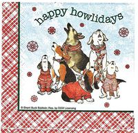 Hoffmaster Happy Howlidays 3-ply Beverage Napkins, 36 count