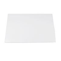 IKN 412x17 Inch Uncut ABS Guitar Body Blank Scratch Plate Pickguard Sheet DIY Guitar Bass Custom Material (3Ply White)