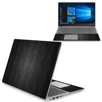 MightySkins Skin Compatible with Lenovo Ideapad 330S 15" (2018) - Black Wood | Protective, Durable, and Unique Vinyl Decal wrap Cover | Easy to Apply, Remove, and Change Styles | Made in The USA