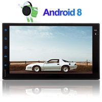 Android 8.1 Car Stereo Head Unit Double 2 Din Car Bluetooth Radio with in Dash Auto Audio Headunit GPS Navigation 7 inch Touch Screen 8 Core Car Tablet Radio Receiver Support 2GB 32GB WiFi Video Out