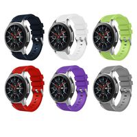 Seinit Soft Silicone Sport Band 22mm Replacement Strap Compatible with Samsung Galaxy Watch (46mm), Gear S3 Frontier, Classic Smart Watch, 6-Pack