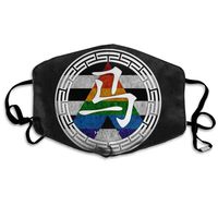 YUIOP Pride Flag Colors Horse Printed Mask Neutral Mask for Men and Women Polyester Dust-Proof Breathable Mask