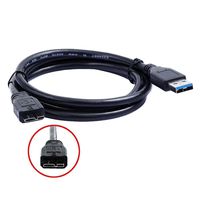 NewPowerGear USB 3.0 PC Data SYNC Cable For Toshiba Canvio Connect 2TB Portable Hard Drive, Black HDTC720XK3C1