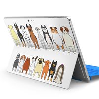 igsticker Ultra Thin Premium Protective Back Stickers Skins Universal Tablet Decal Cover for Microsoft Surface Pro 4/ Pro 2017/ Pro 6(2018) 010298 Animal　Dog　Character