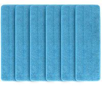 6 Pack Microfiber Spray Mop Replacement Heads, Machine Washable Cleaning Pads Refills Compatible with Bona Floor Care System