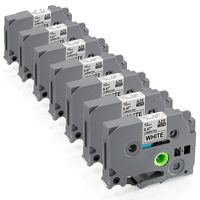 Replace Brother Label Maker Tape 12mm 0.47 Laminated White Tapes TZe-231 TZ-231 Work with Brother P-Touch PT-D200 PT-D210 PT-1230PC PT-1280, 7-Pack