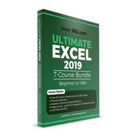 Excel 2019 Course by Stream Skill. Excel Tutorial Covering Beginner, Advanced and VBA: 7 Course Bundle (Online Key)