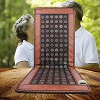 TFCFL 110V Natural Jade Tourmaline Stones Negative Ions far Infrared Heating Mat Electric Heating Pads