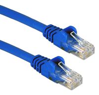 QVS CC715-07BL 7 ft. CAT6 Gigabit Flexible Molded Blue Patch Cord