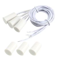 uxcell 3pcs RC-33 No Recessed Wired Security Window Door Contact Sensor Alarm Magnetic Reed Switch White