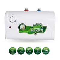 110V Electric Hot Water Heater 1500W 30℃~65℃ 8L Tank Household Shower Under Sink Water Heater for Bathroom Kitchen