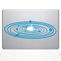 The Decal Guru 2067-MAC-15X-LB Solar System Decal Vinyl Sticker, 15" MacBook Pro (2016 & Newer), Light Blue