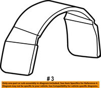 Ford F81Z-9928370-BA - SHIELD - SPLASH - WH