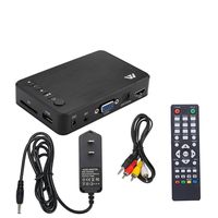 Digital Media Player, Sacow Mini Full 1080P HD Multi Media Player TV Box 3 Outputs HDMI/VGA/AV USB & SD Card