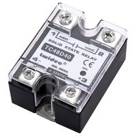 Twidec/Output Single Phase SSR Solid State Relay 40A 3-32V DC to 24-480V AC SSR-40DA