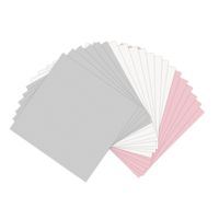 Sizzix 661147 Paper Leather Sheets 6-Inch by 6-Inch Assorted Pastels, 20 Sheets