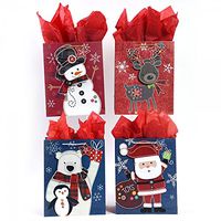 Medium"Craft Stitch Christmas" Pop Layer Christmas Gift Bags by FLOMO