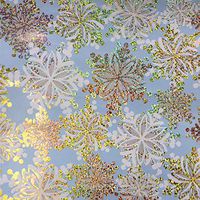 Jillson & Roberts Bulk Gift Wrap, Sparkle Snow, 1/2 Ream 417' x 24"