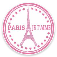 2 x 10cm/100mm Paris Eiffel Tower France Vinyl Sticker Decal Laptop Car Travel Luggage Label Tag #9301