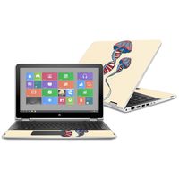 MightySkins Skin Compatible With HP Pavilion x360 15.6" (2016) - Dna Jellyfish | Protective, Durable, and Unique Vinyl Decal wrap cover | Easy To Apply, Remove, and Change Styles | Made in the USA