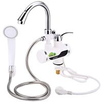 Adidansi GZU ZM - D4 Electric Water Heater Kitchen Bathroom LCD Temperature Display Heating Faucet with Shower Head