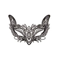 Masquerade Mask for Women Metal Mask Shiny Rhinestone Venetian Party Evening Prom Ball Mask Bar Costumes Accessory (Fox)