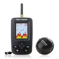 Venterior Portable Fish Finder Wireless Sonar Sensor Fishfinder Depth Locator with Fish Size, Water Temperature, Bottom Contour, Color LCD Display