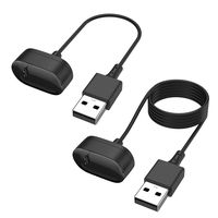 EEweca 2-Pack Charging Cable for Fitbit Ace 2, 0.5 ft + 3.3 ft