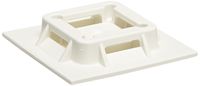 Panduit SGABM40-A-L Super-Grip Adhesive Backed Cable Tie Mount, Indoor Use, Nylon 6.6, White (50-Pack)