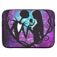 Laptop Sleeve Shockproof Soft Carrying Bag Jack and Sally Nightmare Before Christmas Notebook Bag Case for 13-15 Inch Notebook Tablet IPad Tab