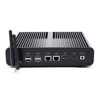 HISTTON Fanless Mini PC Desktop PC, Windows 10 Pro with Intel Core i7 7567U, DDR4 32GB RAM, 256GB SSD, DP & HDMI Dual Output, USB 3.0,Card Reader,WiFi,Bluetooth,Metal Case